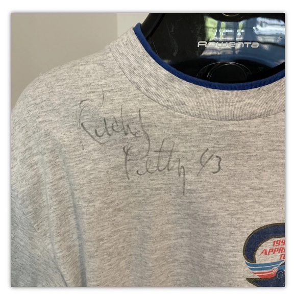 Vintage T-shirt 1992 Fan Appreciation Tour Richard Petty #43 NASCAR (AUTOGRAPHED - Picture 2 of 6